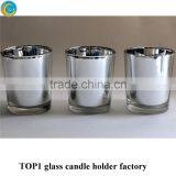 Electroplated Silver Glass Tealight Holders Bulk