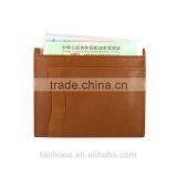 Customize Simple Style Wholesale Business Genuine Leather RFID Blocking Card Holder thumbnail-3