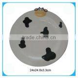 Kitchenware Wholesale Cow Porcelain Plate thumbnail-1