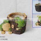 Frog Resin Flower Pot/garden Decoration/flower Pot thumbnail-1