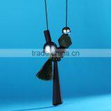 Geometric Beads Strip Pendant Necklace Tassel Long Sweater Necklace Autumn Winter Geometric Garment Necklace thumbnail-2