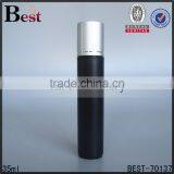 Cosmetic Fragrance Black 35ml Plastic Perfume Bottle Roll on Silver Aluminum Outer Cover Stainless Steel Roller thumbnail-1
