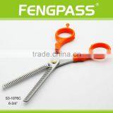 S3-1076C 6-3/4" Inch 2CR13 Stainless Steel Blade With PP Handle Economy Beauty Barber Hair Scissors thumbnail-4