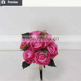 High Quality Fabric Artificial Rose of 7 Head thumbnail-2