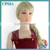 Fancy Formal Scarlet Color Tulle Dresses For Baby Girls Wedding Dress Birthday Tutu Dress For Baby Girl With Crochet Top thumbnail-4