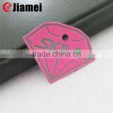 Factory Made Label Sew on Denim Skirt Custom Small Leather Patches