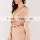 Deep V Neck Sexy Cocktail Dress Latest Design Girls Sexy Night Dress thumbnail-3