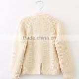 Good Quality V-neck Girl's Cardigan Sweater Design for Children Autumn Wear thumbnail-5
