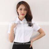 Latest Design Short Sleeve Formal Shirt for Work Lady thumbnail-3