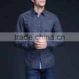 Fashion Long Sleeve Casual Design High Quality 100%Cotton Print Men Shirt thumbnail-4