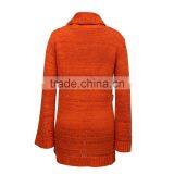 Flare-sleeve Pointelle Cardigan Without Buttons thumbnail-2