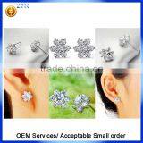 Aaa Cubic Zirconia Earring Classic 925 Streling Silver Stud Earring thumbnail-4