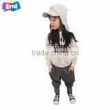 Girls Print Pullover Hoodies 100% Cotton Fleece Hoodie Sweatshirt Korean Style Custom Kids Clothing Online Shopping thumbnail-1