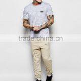Custom Design 100% Cotton Mens Skinny Joggers With Pulling Rope thumbnail-2