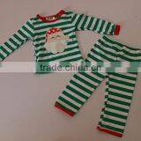 Girls Boutique Remake Clothing Kids Stripe And Polka Dot Design T-shirt Ruffle Shorts Outfit Baby Set thumbnail-3