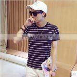 2017 The New Men's Stripes Short Sleeve T-shirt thumbnail-3