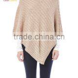 New Fashion Wrap Poncho Cable Cotton Ponchos thumbnail-1