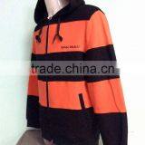 Classic Drawstring Stripe in Different Colors Zip-up Women Hooded Sweatshirts OEM Service thumbnail-3
