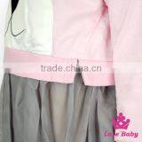 Baby Girl Winter Formal Dresses Cute Rabbit Long Sleeve Pink & Gray Tutu Dress thumbnail-1