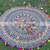 Alson Drop Shipping Indian Mandala Round Roundie Beach Throw Tapestry Hippy Boho Gypsy Cotton Tablecloth Beach Towel thumbnail-1