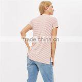 Cute Loose Meternity Technical Pregnant Girl Delivery Pink Stripe Blouse thumbnail-3