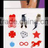 Mini Adult Flash Temporary Tattoo Mulit Color Metal Tattoos Sticker thumbnail-1