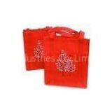 Red Recycled Shopping Bags, Non-woven Recycle Handled Bag OEM / ODM thumbnail-1