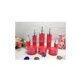Cylindrical Plastic Acrylic Cosmetic Jars and Bottles thumbnail-1