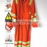 100 Cotton European Orange Work Coveralls thumbnail-1