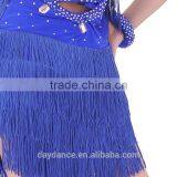 Professional Girls Kids Latin Dance Wear Children Fringed Latin Salsa Performance Dresses thumbnail-6