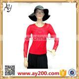 Autumn Wear Lace Long Sleeve O-neck Transparent Slim Shirt for Party&club Girl thumbnail-1