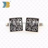 Cheap Round Metal Custom Carbon Fiber Cufflinks