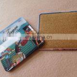 Wholesale Square Metal Tin Cup Coaster With Cork Back thumbnail-5