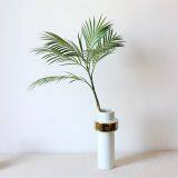 High Grade Plastic Flower Bouquet Single Stem Green Plant Artificial Palm Leaves thumbnail-5
