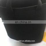 Black Round Planter Bag Felt Grow Bag for Plants Flowers Pot thumbnail-4