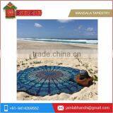 Indian Mandala Round Roundie Beach Throw Tapestry Hippy Hippie Boho Gypsy Cotton Tablecloth Beach Round tapestry rug and carpet