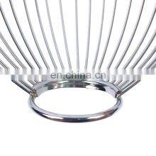 Wholesale Decorative Modern Kitchen Vegetable Stainless Steel Metal Wire Fruit Basket thumbnail-2