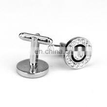 Custom Made Metal Fashion Alloy Stone Cuff Movement Cufflinks Button Covers
