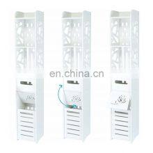 Bathroom Cabinet White Post OPENWORK BASKET thumbnail-3