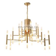 Nodic Gold Big Chandelier Pendant Lighting Home Decoration Hanging LED Lamp