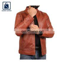 Elegant Design High Black Fitting Polyester Lining Men Genuine Leather Jacket From Indian Supplier thumbnail-2
