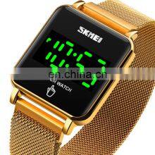 New Model Skmei 1744 Rose Gold Black Wrist Watch Women Led Sport Digital Wristwatch Waterproof thumbnail-4