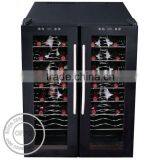 OP-A1001 Electric Direct Cooling Wine Two Glass Doors Display Cooler thumbnail-1