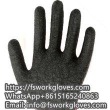 13 Gauge Polyester Liner Crinkle Palm Coated Latex Work Gloves thumbnail-3