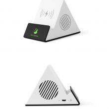 3 In 1 Mobile Partner LED Logo Customization Phone Holder Bluetooth Speaker Wireless Charger thumbnail-5