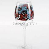 CE/EU/FDA/SGS/LFGB HIGH QUALITY CHRISTMAS PAINTED WINE GLASS HAND MADE WINE GLASS thumbnail-2