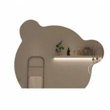 Customized Bear-shaped Mirror, Luxury and Unique-shaped Creative Smart Mirror, Bathroom LED Makeup Mirror, Wall-mounted Bathroom Mirror thumbnail-5