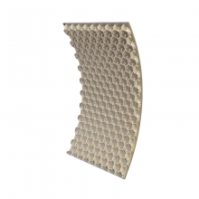 Flexible Hexmesh Refractory Lining FCC Units for Oil Refinery | 2.0X25mm | 37mm Hole | 1mX1m | Flexmetal Mesh