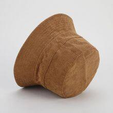 Wholesale Summer 100% Cotton Corduroy Customized Embroidered Red Bucket Hat Custom Bucket Hat With Custom Logo thumbnail-2