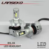 Powerful 6000lm h4 car led headlight bulb 40w hi/lo beam wholesale price 2 years warranty